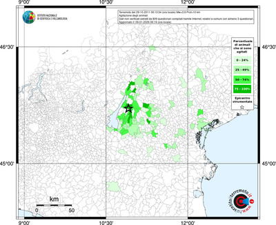 Mappa territorio comunale con almeno 3 questionari