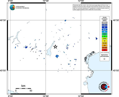 Mappa EMS - territori località