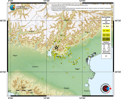 Mappa comuni con almeno 3 questionari