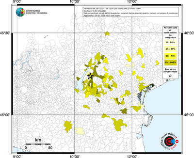 Mappa territorio comunale con almeno 3 questionari