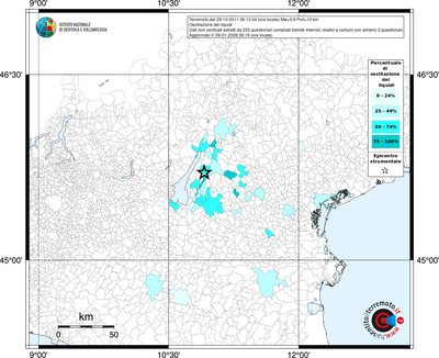 Mappa territorio comunale con almeno 3 questionari