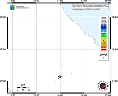 Mappa EMS - territori località