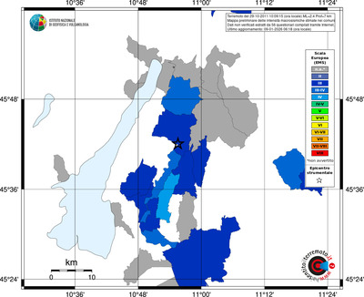 Mappa EMS - territori comuni
