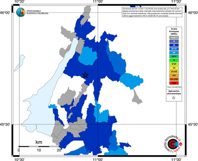 Mappa EMS - territori comuni