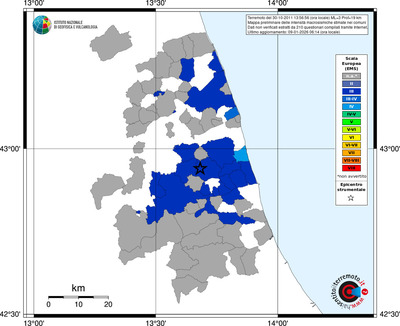 Mappa EMS - territori comuni