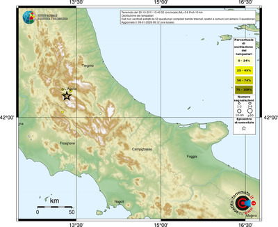 Mappa comuni con almeno 3 questionari