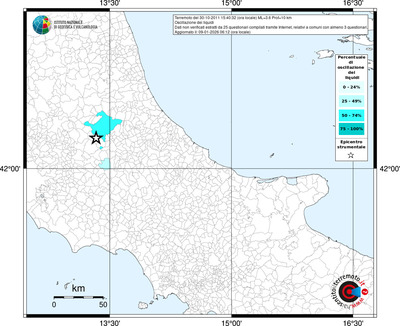 Mappa territorio comunale con almeno 3 questionari