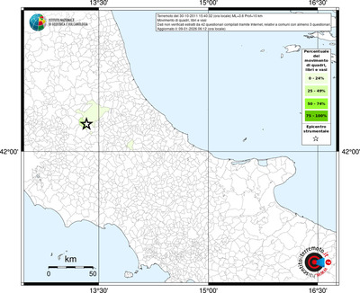 Mappa territorio comunale con almeno 3 questionari