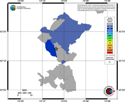 Mappa MCS - territori comuni