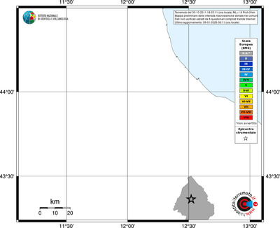Mappa EMS - territori comuni