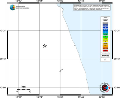 Mappa EMS - territori località