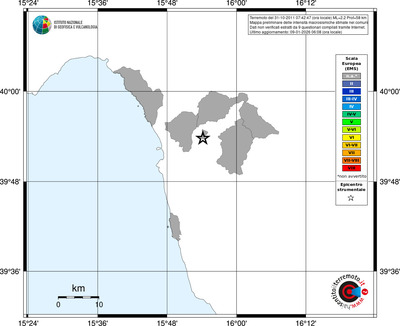 Mappa EMS - territori comuni