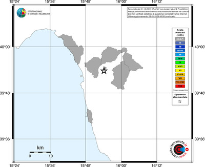 Mappa MCS - territori comuni