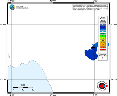 Mappa EMS - territori comuni