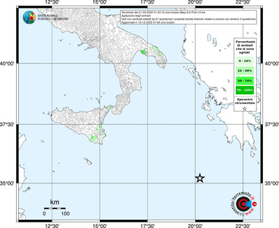 Mappa territorio comunale con almeno 3 questionari
