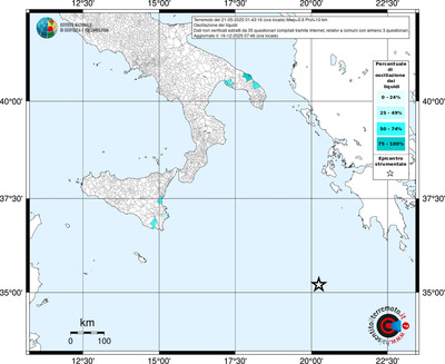 Mappa territorio comunale con almeno 3 questionari