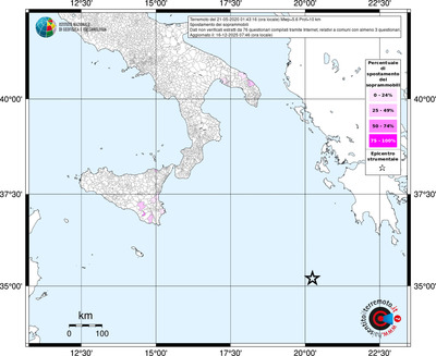Mappa territorio comunale con almeno 3 questionari