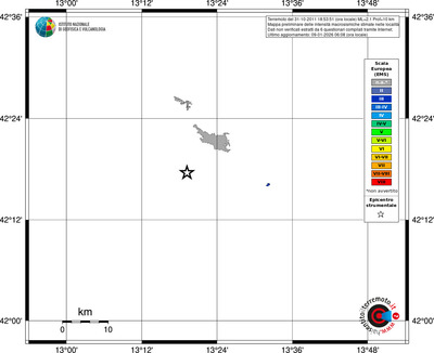 Mappa EMS - territori località