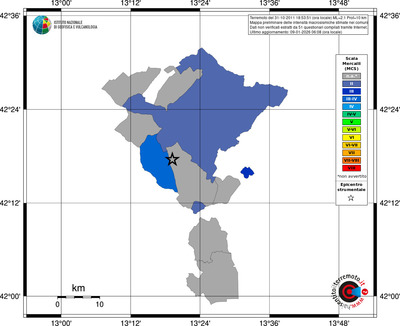 Mappa MCS - territori comuni