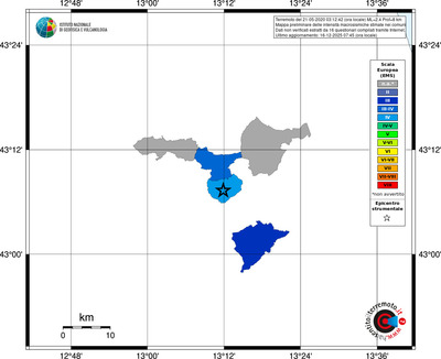 Mappa EMS - territori comuni