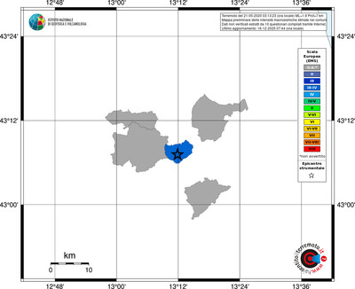Mappa EMS - territori comuni
