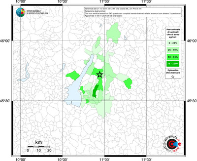 Mappa territorio comunale con almeno 3 questionari