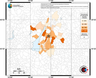 Mappa territorio comunale con almeno 3 questionari