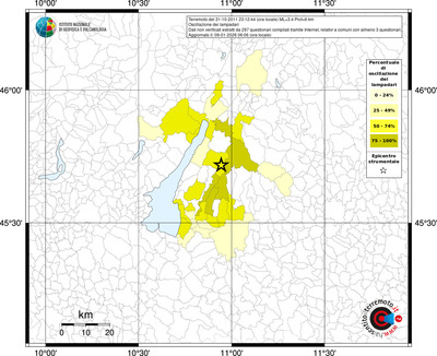Mappa territorio comunale con almeno 3 questionari