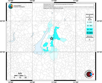 Mappa territorio comunale con almeno 3 questionari