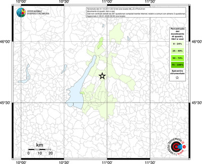 Mappa territorio comunale con almeno 3 questionari