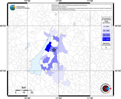 Mappa territorio comunale con almeno 3 questionari