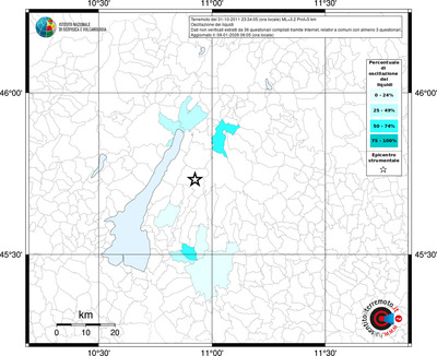 Mappa territorio comunale con almeno 3 questionari