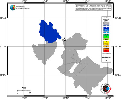 Mappa EMS - territori comuni