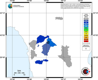 Mappa MCS - territori comuni