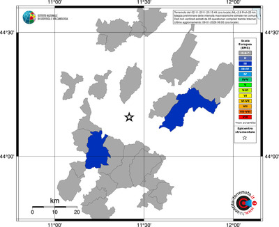 Mappa EMS - territori comuni
