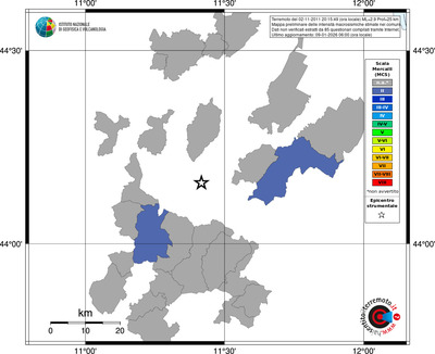 Mappa MCS - territori comuni