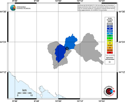 Mappa EMS - territori comuni