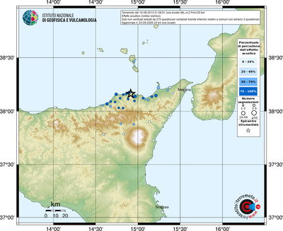 Mappa comuni con almeno 3 questionari