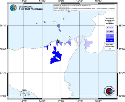 Mappa territorio comunale con almeno 3 questionari