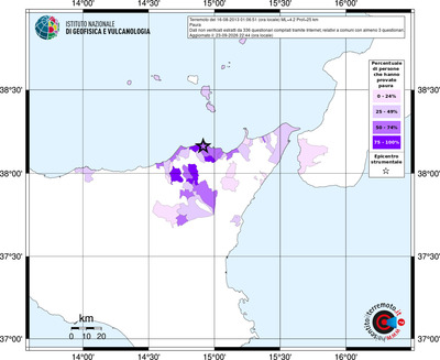 Mappa territorio comunale con almeno 3 questionari