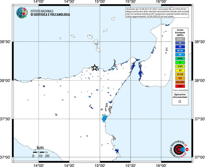 Mappa EMS - territori località