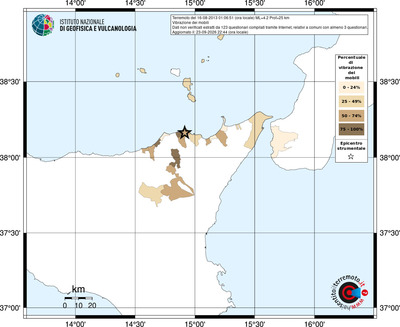 Mappa territorio comunale con almeno 3 questionari