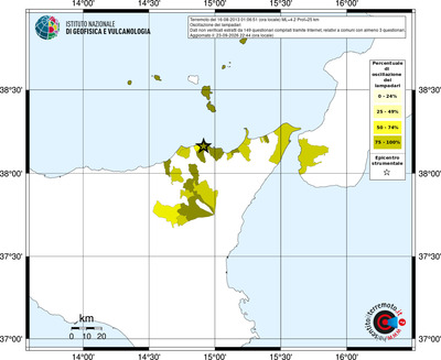 Mappa territorio comunale con almeno 3 questionari