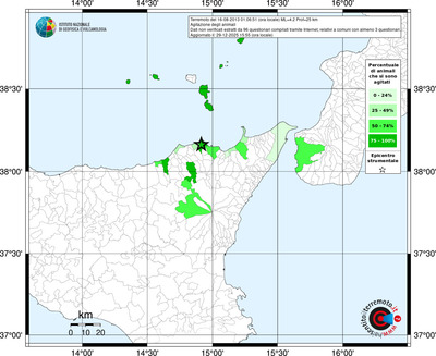 Mappa territorio comunale con almeno 3 questionari