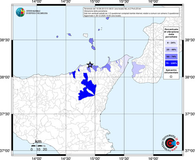 Mappa territorio comunale con almeno 3 questionari
