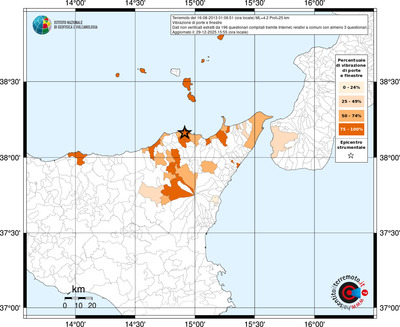 Mappa territorio comunale con almeno 3 questionari