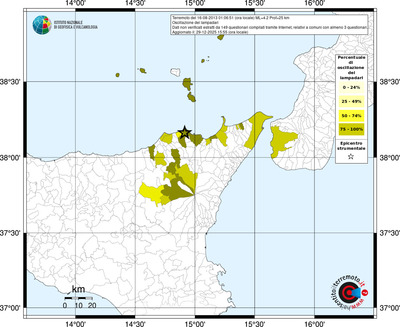 Mappa territorio comunale con almeno 3 questionari