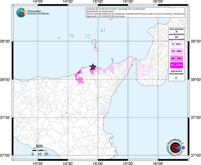 Mappa territorio comunale con almeno 3 questionari