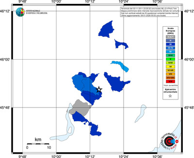 Mappa EMS - territori comuni