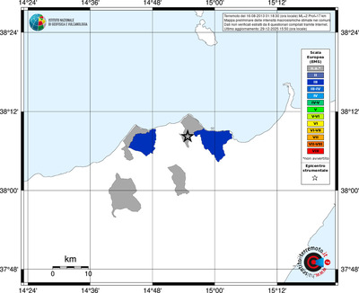 Mappa EMS - territori comuni